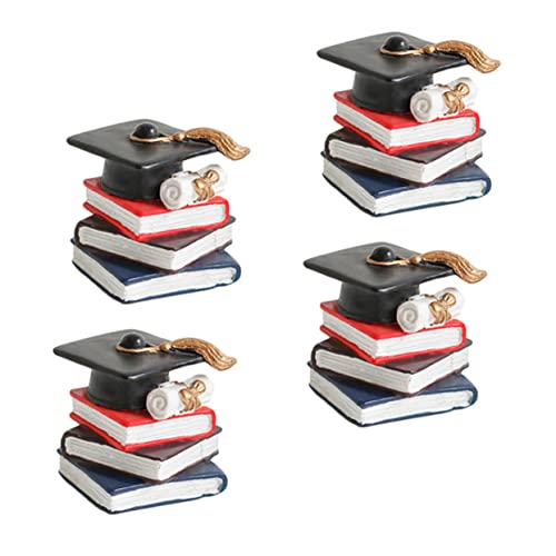 Milisten 4 Stück Buchdekorationsornamente Buchstapelverzierungen Kuchendekoration Für Den Abschluss Buchstapel- Planke Kuchen Dekorativer Topper Mini Du Black Harz Milisten 4 Stück Buchdekorationsornamente Buchstapelverzierungen Kuchendekoration Für Den Abschluss Buchstapel- Planke Kuchen Dekorativer Topper Mini Du Black Harz von Milisten