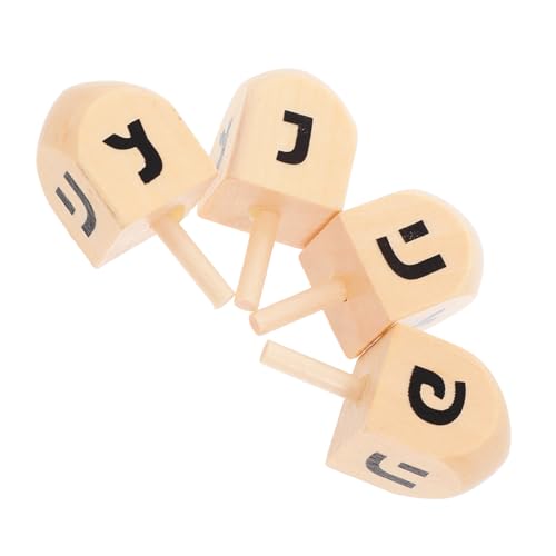 Milisten 4 Stück Chanukka Holzkreisel zum Bemalen Unbemalte Holz Dreidels für DIY Basteln Kulturell Bedeutungsvolles Chanukkah Partyspielzeug für Erwachsene Kompakt und Leicht zu Lagern Milisten 4 Stück Chanukka Holzkreisel zum Bemalen Unbemalte Holz Dreidels für DIY Basteln Kulturell Bedeutungsvolles Chanukkah Partyspielzeug für Erwachsene Kompakt und Leicht zu Lagern von Milisten