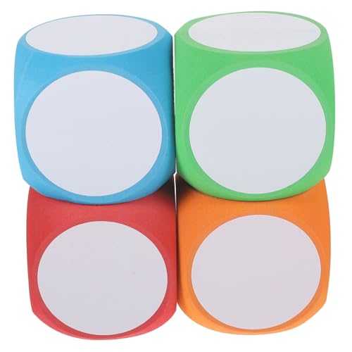 Milisten 4 Stück DIY Löschbare Schaumstoffwürfel Große Blankowürfel für Kreative Spiele Lernmittel und Partys Rot Orange Blau und Grün Milisten 4 Stück DIY Löschbare Schaumstoffwürfel Große Blankowürfel für Kreative Spiele Lernmittel und Partys Rot Orange Blau und Grün von Milisten