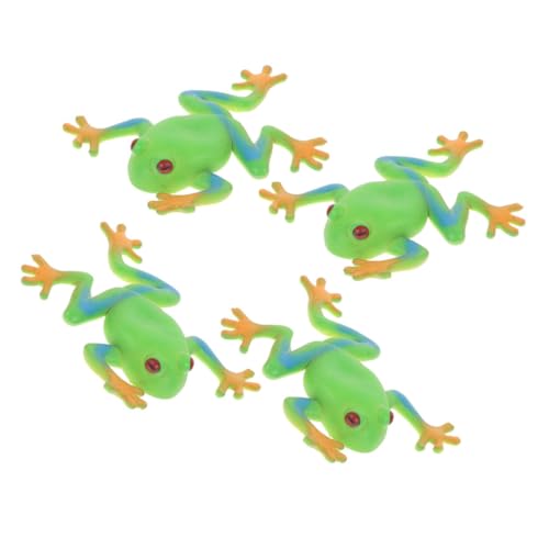 Milisten 4 Stück Dekompression Spielzeugfrosch Cartoon-Zappelspielzeug zum Stressabbau winziges Cartoon-Stressabbau- weiches Gummi Green Milisten 4 Stück Dekompression Spielzeugfrosch Cartoon-Zappelspielzeug zum Stressabbau winziges Cartoon-Stressabbau- weiches Gummi Green von Milisten
