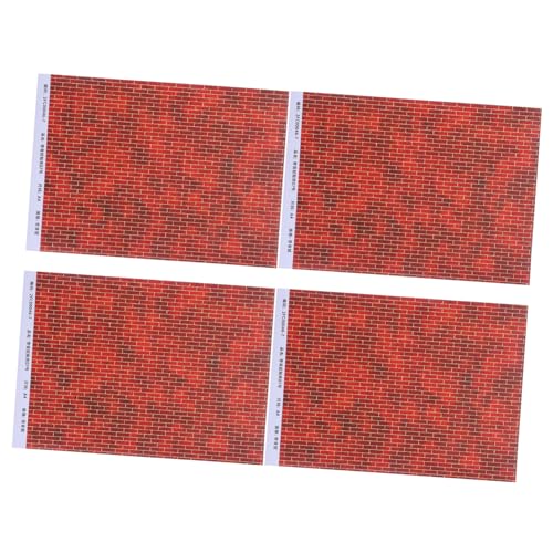 Milisten 4 Stück Dollhouse Decoration Sticker Mini-Hausbodenpapier Bodentapete Bodenpapier für Puppenhaus Miniatur-Bodenaufkleber Bodenzubehör für Minihäuser Brown Milisten 4 Stück Dollhouse Decoration Sticker Mini-Hausbodenpapier Bodentapete Bodenpapier für Puppenhaus Miniatur-Bodenaufkleber Bodenzubehör für Minihäuser Brown von Milisten