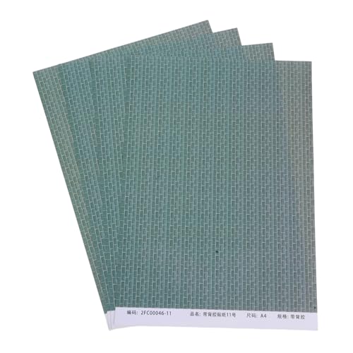 Milisten 4 Stück Dollhouse Decoration Sticker Miniatur-puppenhaus-bodenbelag Tapete Für Puppenhaus Tapete Aufkleben Wandkunstaufkleber Ziegelwandtapete Papier Grey von Milisten