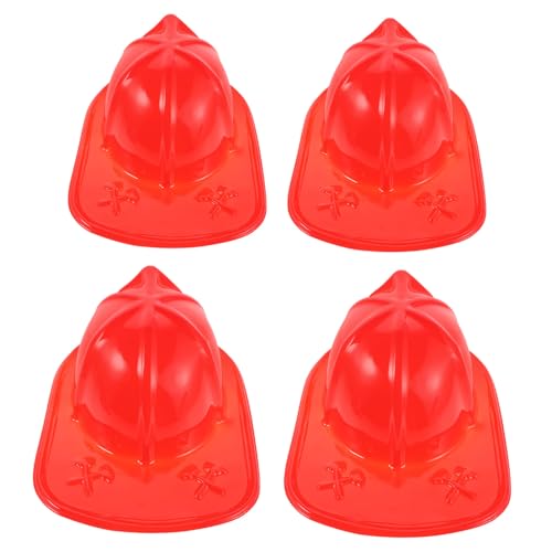 Milisten 4 Stück Feuerwehrhelm Kunststoff Feuerwehrkostüm Hüte Leicht und Sicher für Halloween Rollenspiel Party Verkleidung Zubehör Milisten 4 Stück Feuerwehrhelm Kunststoff Feuerwehrkostüm Hüte Leicht und Sicher für Halloween Rollenspiel Party Verkleidung Zubehör von Milisten