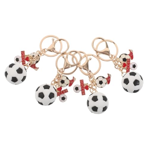 Milisten 4 Stück Fußball Schlüsselanhänger Mini Sport Anhänger Robust Leicht Kompakt Für Jungen Fußballfans Party Mitgebsel Karneval Schulfeier Milisten 4 Stück Fußball Schlüsselanhänger Mini Sport Anhänger Robust Leicht Kompakt Für Jungen Fußballfans Party Mitgebsel Karneval Schulfeier von Milisten