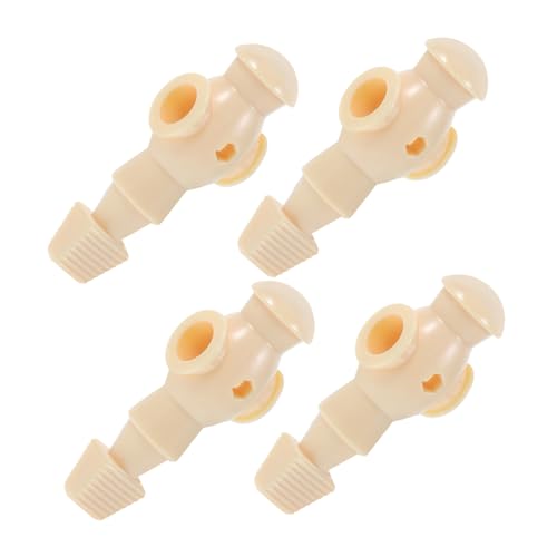 Milisten 4 Stück Fußball -Tischtennisspieler Zubehör Tischfußball Party Teile für Zahlen Kickerspieler-Statue Fußballfiguren Fußball-Actionfiguren Umweltharz Beige von Milisten