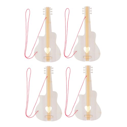 Milisten 4 Stück Gitarre für anfänger Gitarre für Jungs Schmuckhandwerk für Anfänger Gitarre gefälschte Gitarre Spielzeuggitarre Partygeschenke für Gitarren Maltrommel hölzern Milisten 4 Stück Gitarre für anfänger Gitarre für Jungs Schmuckhandwerk für Anfänger Gitarre gefälschte Gitarre Spielzeuggitarre Partygeschenke für Gitarren Maltrommel hölzern von Milisten