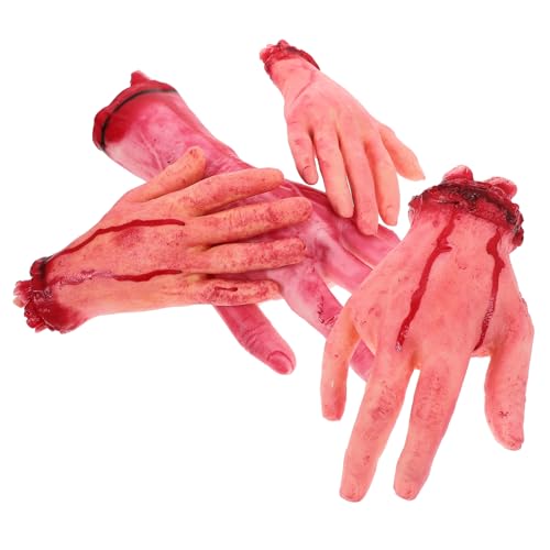 Milisten 4 Stück Halloween-Requisiten Gruseliges Halloween Tote Requisiten Halloween-hände Und Füße Beängstigend Gebrochener Körper Gefälschte Fingerabdeckung Realistisch Zombie-körperteile Milisten 4 Stück Halloween-Requisiten Gruseliges Halloween Tote Requisiten Halloween-hände Und Füße Beängstigend Gebrochener Körper Gefälschte Fingerabdeckung Realistisch Zombie-körperteile von Milisten