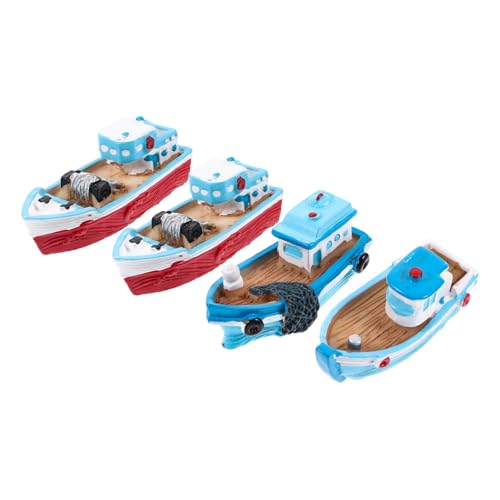 Milisten 4 Stück Harzfischerboot Ornamente winzig Bootsdekor Miniaturboot Figur realistisch offic cutermesserser wohnungsdeko Miniatur-Bootsverzierung Miniaturmodell eines Fischerbootes Milisten 4 Stück Harzfischerboot Ornamente winzig Bootsdekor Miniaturboot Figur realistisch offic cutermesserser wohnungsdeko Miniatur-Bootsverzierung Miniaturmodell eines Fischerbootes von Milisten