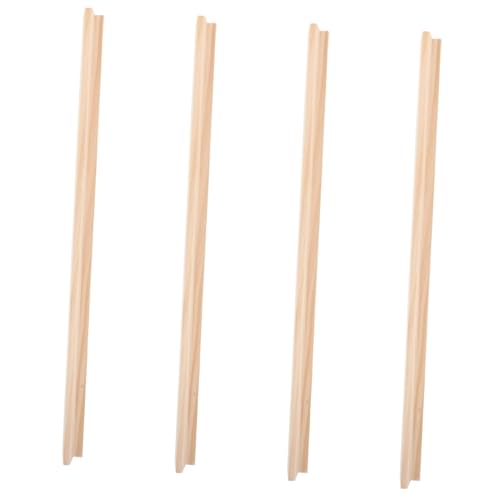 Milisten 4 Stück Holz Domino Halter für Mexikanisches Train Spiel Unvollendete Racks für Dominosteine Mahjong und Karten Zubehör für Brettspiele von Milisten