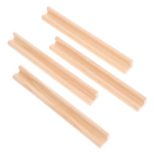 Milisten 4 Stück Holzbuchstaben Ständer für Dominosteine DIY Holzhalter für Kreative Spiele und Bastelprojekte für Alphabet Spiele und Kreative Dekoration von Milisten