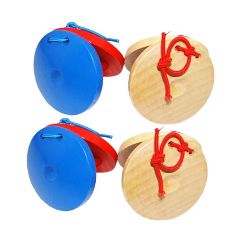 Milisten 4 Stück Lernspielzeug Percussion Instrumente Kastagnetten Musikinstrumente für Musikalische Früherziehung Sicher und Langlebig für Kleinkinder Milisten 4 Stück Lernspielzeug Percussion Instrumente Kastagnetten Musikinstrumente für Musikalische Früherziehung Sicher und Langlebig für Kleinkinder von Milisten