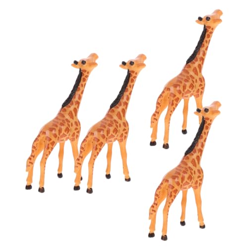 Milisten 4 Stück Mikrolandschaft Giraffen-kuchendekor Tierkuchendekor Puppenhaus-Giraffe Puppenstubentier Mini-tiermodell Kleine Tierskulptur Giraffen-wohnkultur Harz Orange Milisten 4 Stück Mikrolandschaft Giraffen-kuchendekor Tierkuchendekor Puppenhaus-Giraffe Puppenstubentier Mini-tiermodell Kleine Tierskulptur Giraffen-wohnkultur Harz Orange von Milisten
