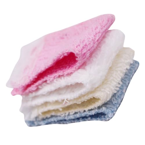 Milisten 4 Stück Mini -Badezimmertücher waschen klein Kind Badezimmerzubehör handtücher Mini-Handtuch- Handtuchmodell für Puppenhaus Küchenzubehör Teppich Stoff Milisten 4 Stück Mini -Badezimmertücher waschen klein Kind Badezimmerzubehör handtücher Mini-Handtuch- Handtuchmodell für Puppenhaus Küchenzubehör Teppich Stoff von Milisten