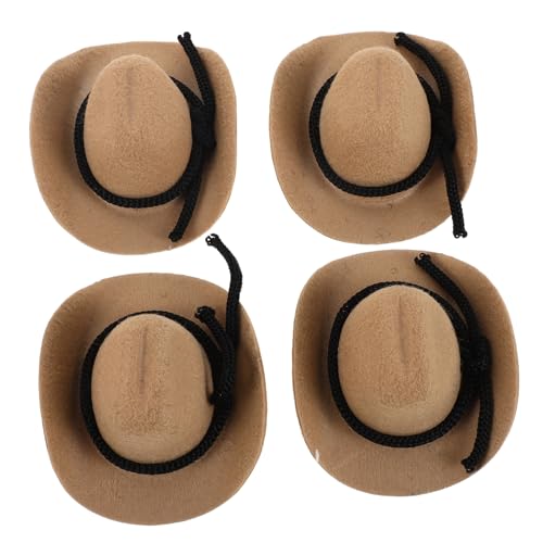 Milisten 4 Stück Mini Cowboy Hüte Weiß Flockierte Miniatur Cowgirl Caps für Bastelprojekte Dekorative Winzige Western Hüte für Party Puppen und DIY Kunsthandwerk Milisten 4 Stück Mini Cowboy Hüte Weiß Flockierte Miniatur Cowgirl Caps für Bastelprojekte Dekorative Winzige Western Hüte für Party Puppen und DIY Kunsthandwerk von Milisten