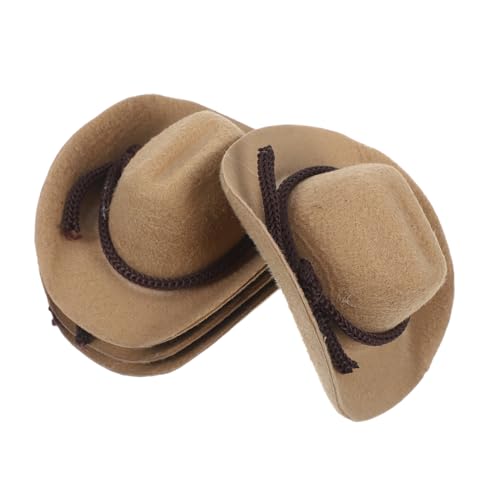 Milisten 4 Stück Mini Cowboy Hüte für Puppen Western Stil Cowgirl Hüte Leichte Dollfreundliche Party Dekoration Bastel Zubehör Milisten 4 Stück Mini Cowboy Hüte für Puppen Western Stil Cowgirl Hüte Leichte Dollfreundliche Party Dekoration Bastel Zubehör von Milisten
