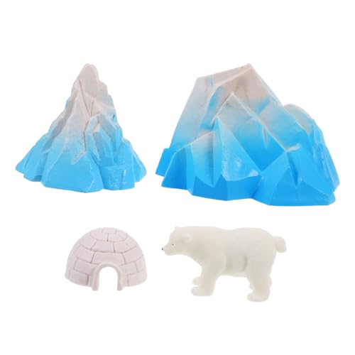 Milisten 4 Stück Mini Igloo Modellset Teilig Realistische Schneehäuser Figuren für Diorama Landschaften Winterdekoration mit Eisbären für Puppenhäuser Milisten 4 Stück Mini Igloo Modellset Teilig Realistische Schneehäuser Figuren für Diorama Landschaften Winterdekoration mit Eisbären für Puppenhäuser von Milisten