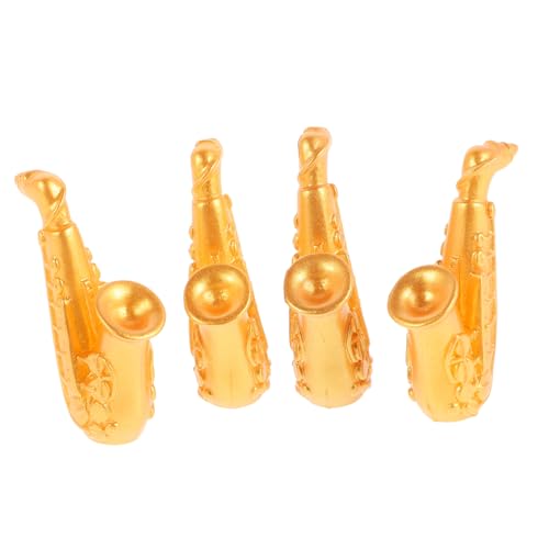Milisten 4 Stück Mini-Instrument- deko kleines Saxophon- winzig Miniatur Schmuck Simulationsinstrument Ornament gefälscht Musik Puppe simulieren Ding Kind Harz Golden Milisten 4 Stück Mini-Instrument- deko kleines Saxophon- winzig Miniatur Schmuck Simulationsinstrument Ornament gefälscht Musik Puppe simulieren Ding Kind Harz Golden von Milisten