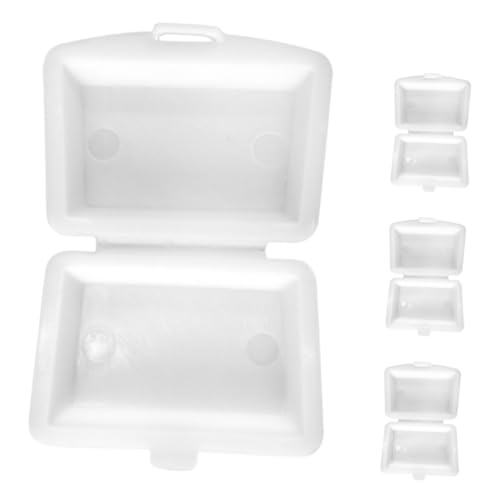 Milisten 4 Stück Mini Lunchbox Modell DIY Puppe Lunchbox Mahlzeit Bento Essen Lunchboxen Miniatur Hauszubehör Miniatur Dinge Miniatur Requisiten Szenenzubehör Weißer Kunststoff Milisten 4 Stück Mini Lunchbox Modell DIY Puppe Lunchbox Mahlzeit Bento Essen Lunchboxen Miniatur Hauszubehör Miniatur Dinge Miniatur Requisiten Szenenzubehör Weißer Kunststoff von Milisten