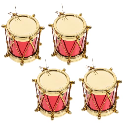 Milisten 4stücke Teiliges Mini Schlagzeug Set Für Musikinstrumente Für Kreative Szenen Langlebig Und Dekorativ Für Miniatur-enthusiasten von Milisten