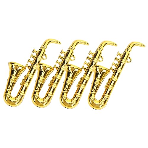 Milisten 4 Stück Mini-Saxophon Miniatur Kind Mini-Instrumente Mini-musikinstrumente Winzig Finger Modell Für Musikinstrumente Musikinstrumentenpuppenhaus Musical Sax-Modell Plastik Golden Milisten 4 Stück Mini-Saxophon Miniatur Kind Mini-Instrumente Mini-musikinstrumente Winzig Finger Modell Für Musikinstrumente Musikinstrumentenpuppenhaus Musical Sax-Modell Plastik Golden von Milisten