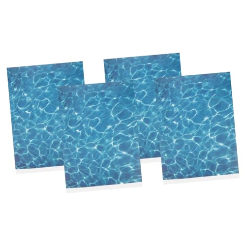 Milisten 4 Stück Papier Mit Simulierter Wasserstruktur Meereswelle Miniatur-bodenpapieraufkleber Sky-Blue von Milisten
