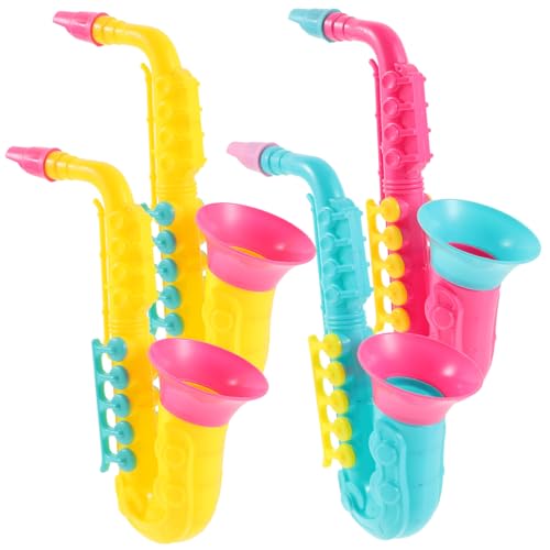 Milisten 4 Stück Plastiksaxophonspielzeug Saxophone Für Saxophon-spielzeuginstrument Saxophon Saxophonspielzeug Für -Saxophon- -Saxophon Milisten 4 Stück Plastiksaxophonspielzeug Saxophone Für Saxophon-spielzeuginstrument Saxophon Saxophonspielzeug Für -Saxophon- -Saxophon von Milisten