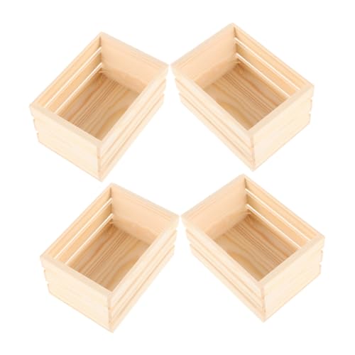 Milisten 4 Stück Puppenhaus-Aufbewahrungskorb Küchenzubehör für Puppenstuben Dollhouse Decor Minikisten zum Basteln Miniaturkisten puppenhaus zubehör mini kleine Kisten Holz Beige Milisten 4 Stück Puppenhaus-Aufbewahrungskorb Küchenzubehör für Puppenstuben Dollhouse Decor Minikisten zum Basteln Miniaturkisten puppenhaus zubehör mini kleine Kisten Holz Beige von Milisten