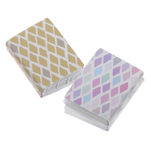 Milisten 4 Stück Puppenhaus Buch Winzige Bücher Für Handwerk Minibücher Für Puppenhaus Miniatur-puppenstubenmöbel Mini-puppenhausbücher Miniaturbücher Zum Basteln Dollhouse Decor Papier von Milisten