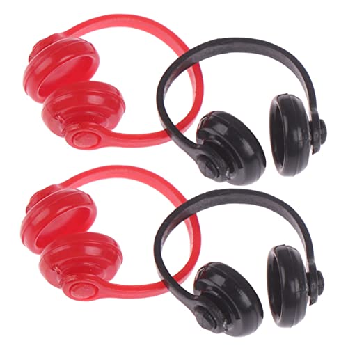 Milisten 4 Stück Puppenhaus-kopfhörer Kleines Headset-Modell Mini-kopfhörermodell Puppenhaus-mini-Headset Miniatur-Headset Für Puppenhaus Miniatur-Headset-dekormodell Plastik von Milisten