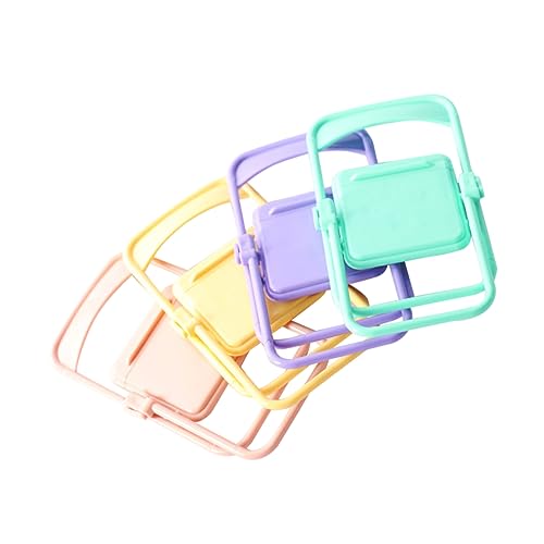 Milisten 4 Stück Puppenhausstuhl Modell Babypuppe Spielzeugmöbel Für Puppenhaus Kleine Puppenhausmöbel Puppenhausstühle Zubehör Miniaturmöbel Minimöbel Für Puppenhaus Kunststoff von Milisten