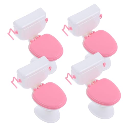Milisten 4 Stück Puppenzubehör Mini House Decor Toilettenmodell Mini-hausversorgung Dekorative Mini-hausdekoration Mini House Accessory Miniaturhausdekor Plastik Milisten 4 Stück Puppenzubehör Mini House Decor Toilettenmodell Mini-hausversorgung Dekorative Mini-hausdekoration Mini House Accessory Miniaturhausdekor Plastik von Milisten