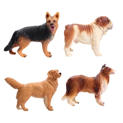 Milisten 4 Stück Realistische Hunde Modellspielzeuge Süße Welpenfiguren als Dekorative Puppen für Heimdekoration Detailgetreue Simulation Lernspielzeug und Party deko Milisten 4 Stück Realistische Hunde Modellspielzeuge Süße Welpenfiguren als Dekorative Puppen für Heimdekoration Detailgetreue Simulation Lernspielzeug und Party deko von Milisten