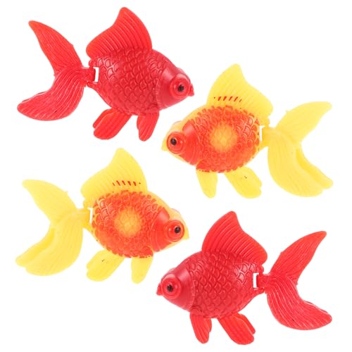 Milisten 4 Stück Simulations-Goldfischmodell Fisch Figur künstliche schwimmende Fische Fischtankdekor Miniatur-Aquarienfische Miniatur-Fischdekoration Plastik Milisten 4 Stück Simulations-Goldfischmodell Fisch Figur künstliche schwimmende Fische Fischtankdekor Miniatur-Aquarienfische Miniatur-Fischdekoration Plastik von Milisten