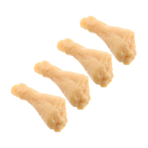 Milisten 4 Stück Simuliertes Hühnerbeinmodell gefälschte Hähnchenschenkel Prop Essen Brathähnchen-Modell Hühnerspielzeug für Simulationsspielzeug Fleisch Krallen PVC Milisten 4 Stück Simuliertes Hühnerbeinmodell gefälschte Hähnchenschenkel Prop Essen Brathähnchen-Modell Hühnerspielzeug für Simulationsspielzeug Fleisch Krallen PVC von Milisten