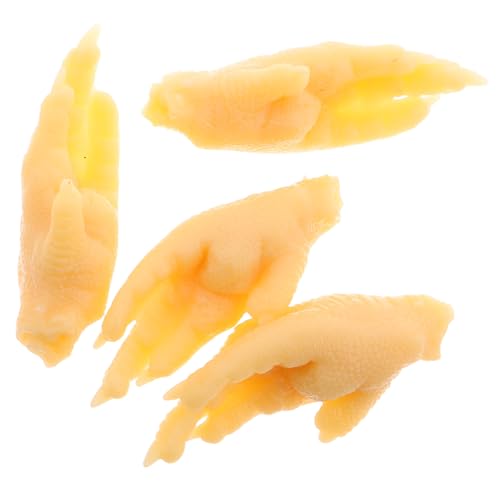 Milisten 4 Stück Simuliertes Hühnerfußmodell Brathähnchen falsches chinesisches Essen gefälschte Hähnchenschenkel Lebensmittelmodell Simulierte Essensfuß PVC Milisten 4 Stück Simuliertes Hühnerfußmodell Brathähnchen falsches chinesisches Essen gefälschte Hähnchenschenkel Lebensmittelmodell Simulierte Essensfuß PVC von Milisten