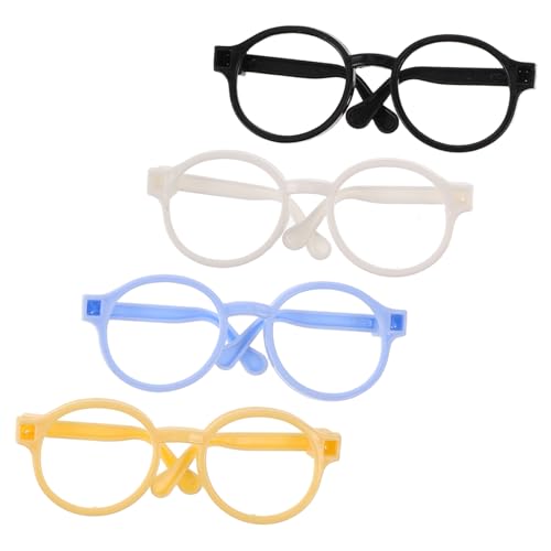 Milisten 4 Stück Spielzeugzubehör Puppe verkleiden Zubehör winzige Brille Miniatur-Dinge Brillengestell für Puppe Zubehör für Miniatur-Puppenbrillen Brille für Puppe Mini-Brille Plastik Milisten 4 Stück Spielzeugzubehör Puppe verkleiden Zubehör winzige Brille Miniatur-Dinge Brillengestell für Puppe Zubehör für Miniatur-Puppenbrillen Brille für Puppe Mini-Brille Plastik von Milisten
