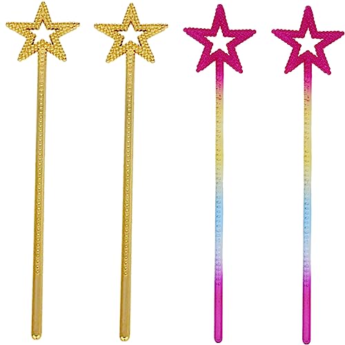 Milisten 4 Stück Sternen Zauberstäbe für Glitzernde Feenstäbe für Geburtstagsfeiern Halloween Cosplay und Bühnenaufführungen mit Bunten Designs und Sicherer Verarbeitung Milisten 4 Stück Sternen Zauberstäbe für Glitzernde Feenstäbe für Geburtstagsfeiern Halloween Cosplay und Bühnenaufführungen mit Bunten Designs und Sicherer Verarbeitung von Milisten
