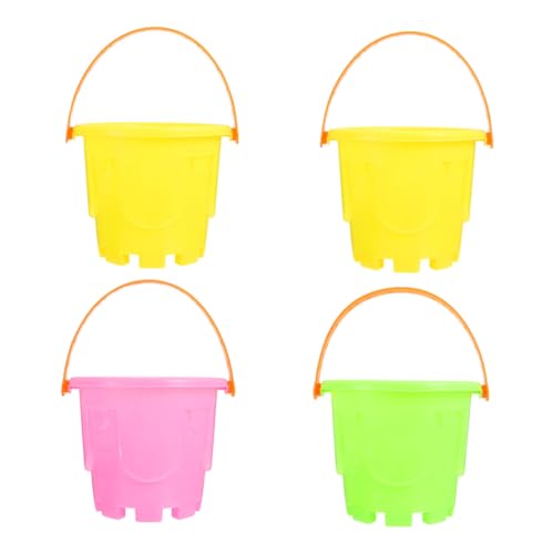Milisten 4 Stück Strand Eimer aus Robustem Kunststoff Mini Sandspielzeug für Outdoor Strand Bunte Kleine Eimer für Jungen und Mädchen Sandkasten und Garten Milisten 4 Stück Strand Eimer aus Robustem Kunststoff Mini Sandspielzeug für Outdoor Strand Bunte Kleine Eimer für Jungen und Mädchen Sandkasten und Garten von Milisten