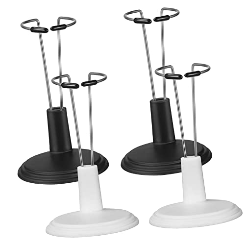 Milisten 4 Stück Stützrahmen für Puppen hoch Gehäkelter Puppenständer große Puppe Figur klein kreativer Puppenstand Puppenhalter-Organizer Puppenhalterungen Puppe Steht PVC von Milisten