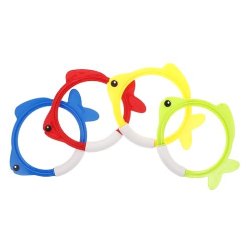 Milisten 4 Stück Tauchfischringspielzeug Pool-Ring Schwimmreifen Poolspielzeug Für Kleinkinder Für Fischbecken Wasserspielzeug Für Tauchbecken Plastik Milisten 4 Stück Tauchfischringspielzeug Pool-Ring Schwimmreifen Poolspielzeug Für Kleinkinder Für Fischbecken Wasserspielzeug Für Tauchbecken Plastik von Milisten
