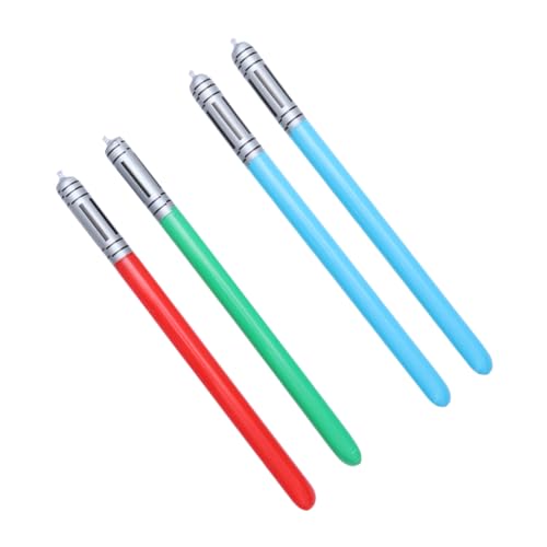 Milisten 4 Stück Teiliges Aufblasbares Lichtschwert für Robuste PVC Spielzeuge Zufallsfarben für Outdoor Spaß und Party Events Leicht und Einfach zu Transportieren Zufällige von Milisten
