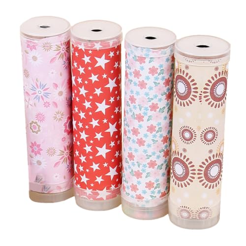 Milisten 4 Stück Teiliges DIY Bastelset mit Bunten Papiermaterialien Einfach Zusammenzubauen Pädagogisches Optik Kindergarten und Eltern Junge Mädchen interaktion Zufällige Zufällige Farbe von Milisten