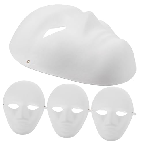 Milisten 4 Stück Teiliges DIY Weiße Pappmaske zum Bemalen Umweltfreundliche Halloween Masken aus Papiermasse für Bastelunterricht Bühnenauftritte Fasching und Kreative Handarbeit Milisten 4 Stück Teiliges DIY Weiße Pappmaske zum Bemalen Umweltfreundliche Halloween Masken aus Papiermasse für Bastelunterricht Bühnenauftritte Fasching und Kreative Handarbeit von Milisten