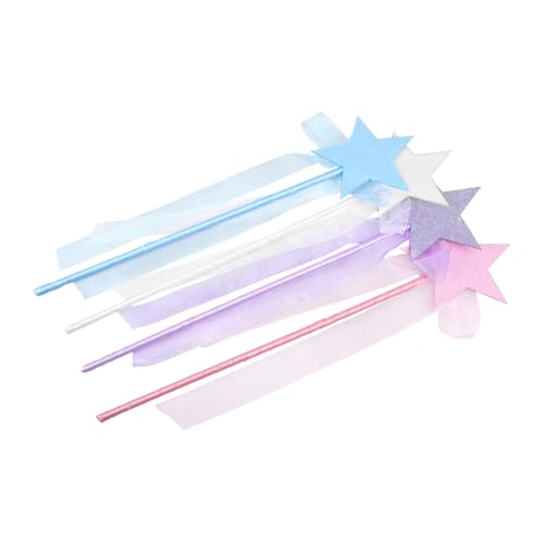 Milisten 4 Stück Teiliges Feenstab mit Glitzerstern Leichte aus Hautfreundlichem Material als Kostümrequisiten für Party Cosplay Bühne und Geburtstagsfeier Milisten 4 Stück Teiliges Feenstab mit Glitzerstern Leichte aus Hautfreundlichem Material als Kostümrequisiten für Party Cosplay Bühne und Geburtstagsfeier von Milisten