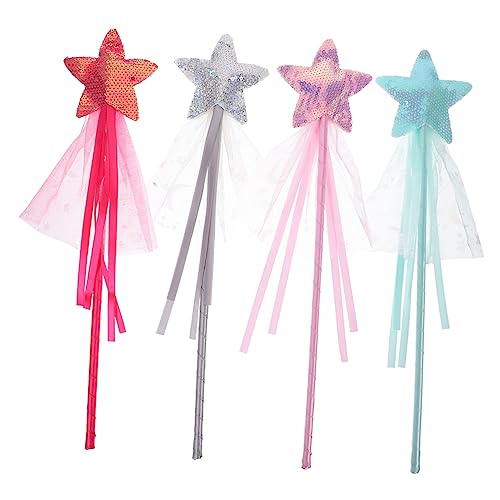 Milisten 4 Stück Teiliges Feenstäbe mit Glitzer Zauberstäbe in Rosa Silber und Grün für Kostüme Karneval Geburtstagsfeiern und Cosplay Milisten 4 Stück Teiliges Feenstäbe mit Glitzer Zauberstäbe in Rosa Silber und Grün für Kostüme Karneval Geburtstagsfeiern und Cosplay von Milisten