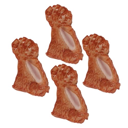 Milisten 4 Stück Teiliges Gefälschte Rindfleisch Modelle Simulation Steak und Rippchen für Küche Dekoration und Realistische Nachbildung für Grill und Fotografie von Milisten