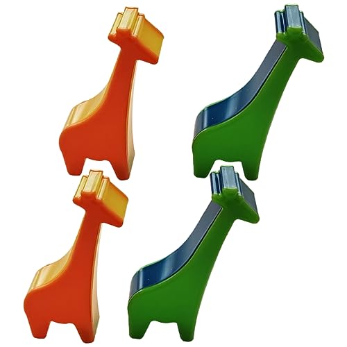 Milisten 4 Stück Teiliges Giraffenförmiges Percussion Shaker für Pädagogisches Musikinstrument Handliches Buntes Lernspielzeug für Musikförderung in Kindergarten und Zuhause von Milisten