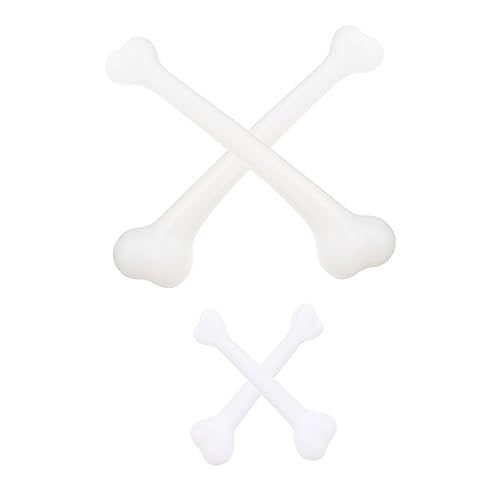 Milisten 4 Stück Teiliges Halloween Knochen Deko Realistische Plastikknochen für Kostümparty Haunted House Requisiten für Schaurige Fotoprops von Milisten