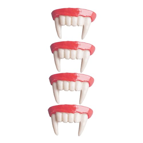 Milisten 4 Stück Teiliges Halloween Vampirgebiss Spitze Prothesenzähne für Cosplay Kostümpartys Komfortabler Sicherer Sitz Kindgerechte für Horror Gothic-verkleidungen Milisten 4 Stück Teiliges Halloween Vampirgebiss Spitze Prothesenzähne für Cosplay Kostümpartys Komfortabler Sicherer Sitz Kindgerechte für Horror Gothic-verkleidungen von Milisten