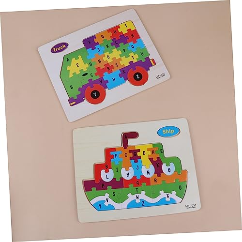 Milisten 4 Stück Teiliges Holz Alphabet Puzzle Bunte Buchstaben Mechanische Muster Glatte Oberfläche Edukatives Lernspielzeug für Kleinkinder und Vorschulkinder um Kreativität und Milisten 4 Stück Teiliges Holz Alphabet Puzzle Bunte Buchstaben Mechanische Muster Glatte Oberfläche Edukatives Lernspielzeug für Kleinkinder und Vorschulkinder um Kreativität und von Milisten